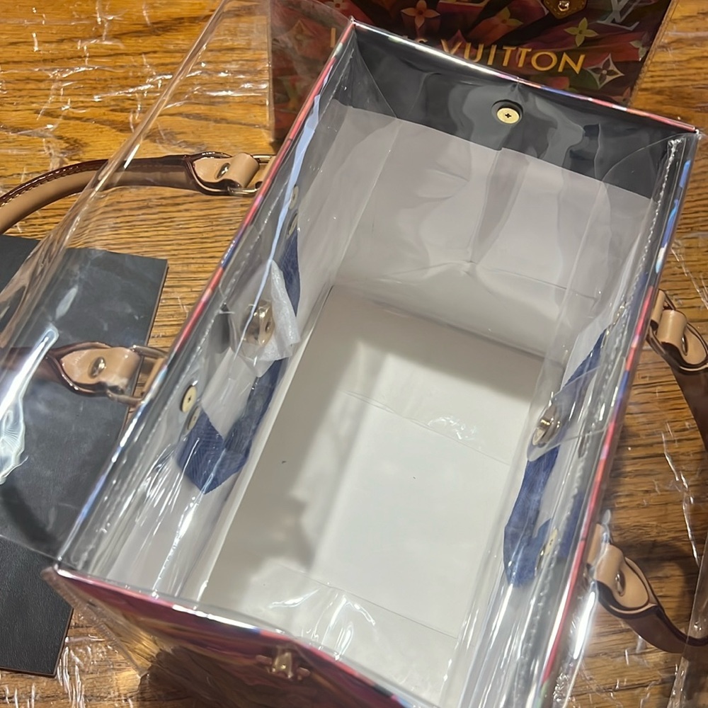 LOUIS VUITTON Shopping Gift Bag Limited Edition Prism wrapped in clear PVC - Picture 15 of 15
